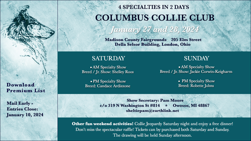 Columbus Collie Club -- 2024 Specialty Shows