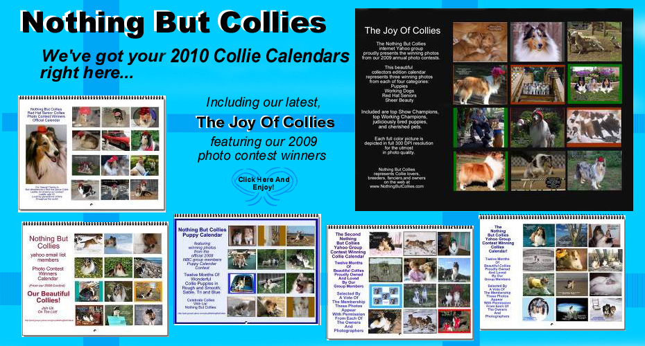 Nothing But Collies 2010 Collie Calendars