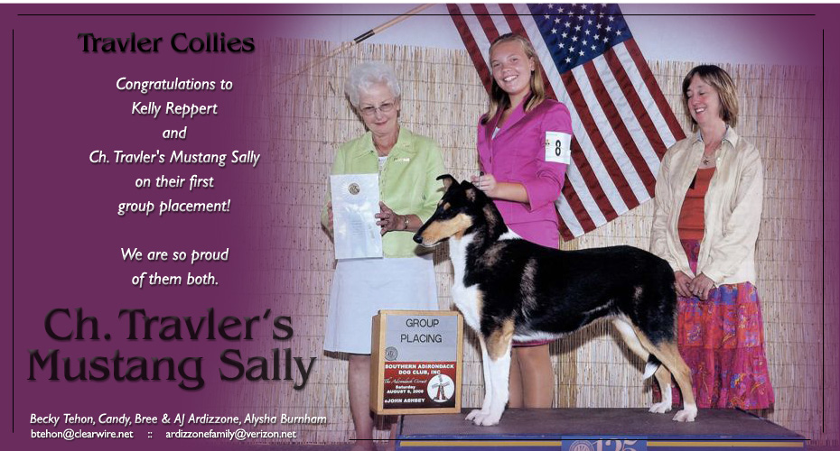 Travler Collies -- Kelly Reppert and CH Travler's Mustang Sally