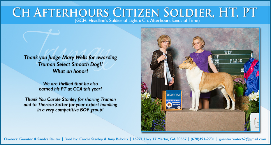 Guenter and Sandra Reuter -- CH Afterhours Citizen Soldier, HT, PT