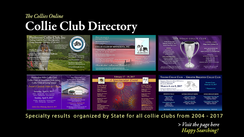 Colliesonline.com -- Collie Club Directory