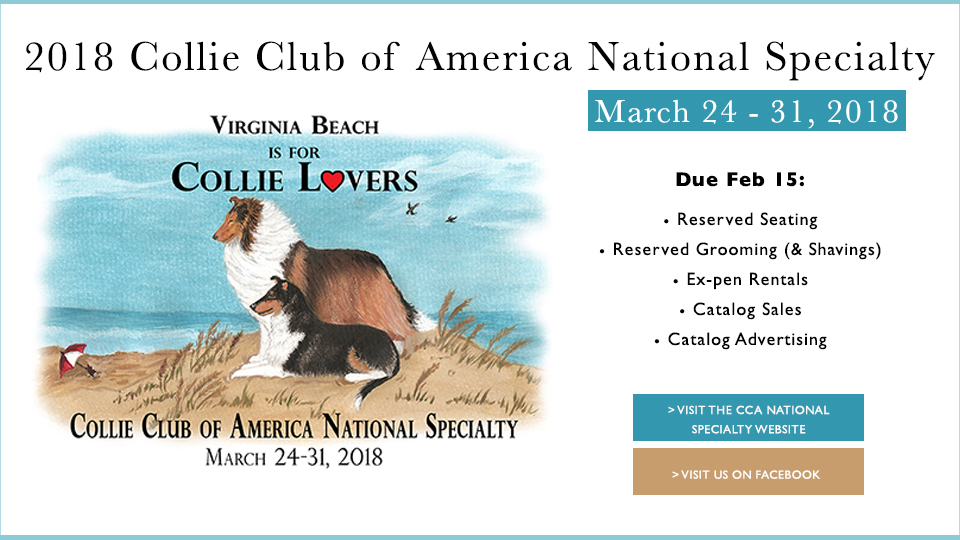 Collie Club of America -- 2018 Collie Club of America National Specialty