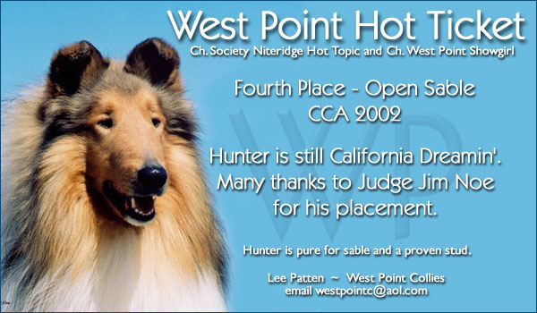 West Point Collies -- West Point Hot Ticket