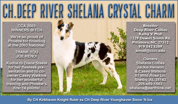 Ch. Deep River Shelana Crystal Charm