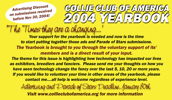 Collie Club of America 2004 Yearbook