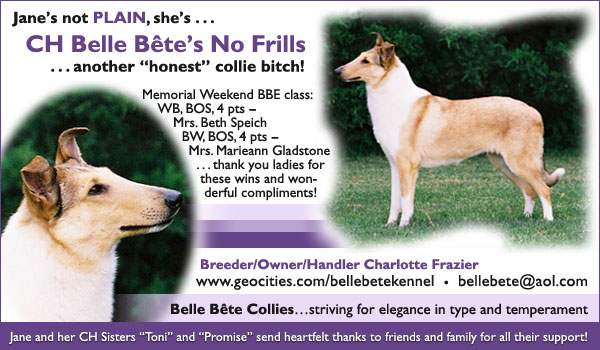 Ch. Belle Bete's No Frills