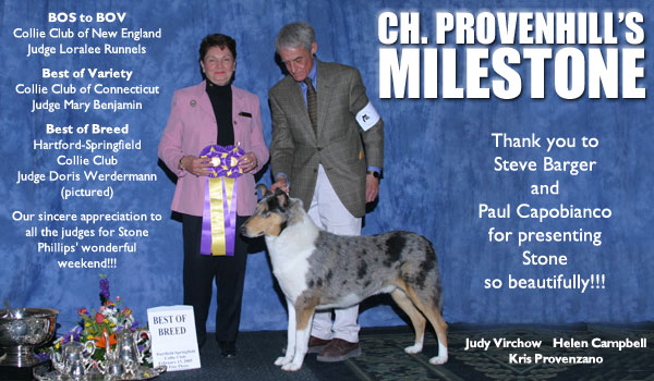 Ch. Provenhill's Milestone