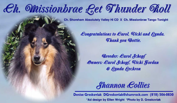 CH Missionbrae Let Thunder Roll