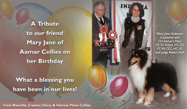 Tribute to Mary Jane Anderson of Aamar Collies
