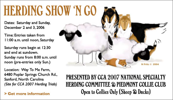 CCA 2007 National Specialty Herding Committee -- Herding Show 'N Go