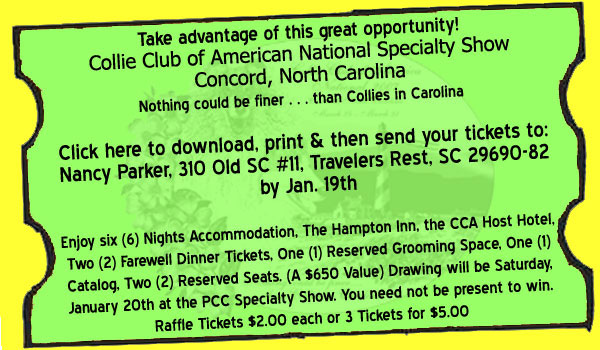 Collie Club of America -- 2007 National Specialty Raffle 