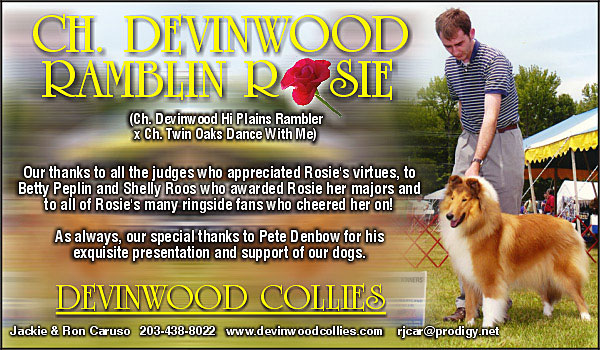 Ch. Devinwood Ramblin Rosie