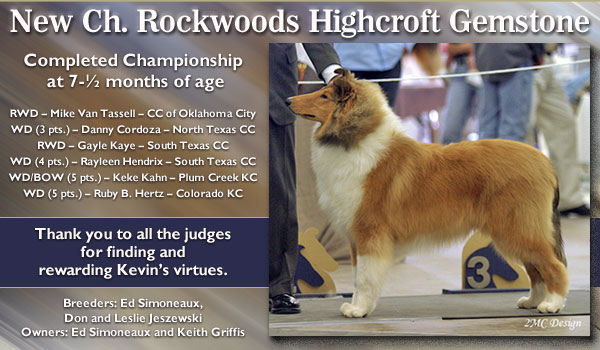 Ch. Rockwoods Highcroft Gemstone