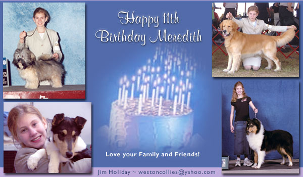 Show For You -- Happy 11th Birthday Meredith