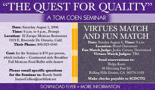 Southern California District -- The Quest for Quality, A Tom Coen Seminar