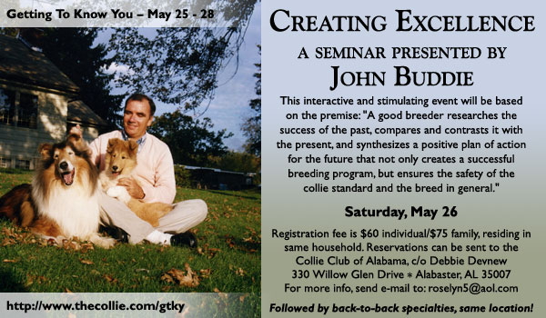 Getting To Know You -- Creating Excellence: A seminar presented by John Buddie