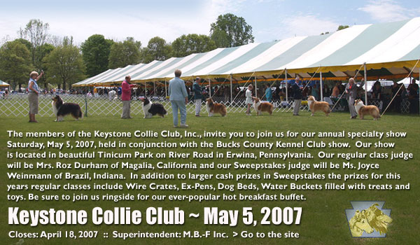 Keystone Collie Club -- May 5, 2007