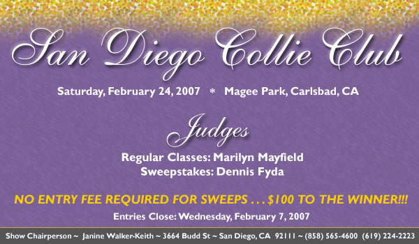 San Diego Collie Club -- Feb. 24
