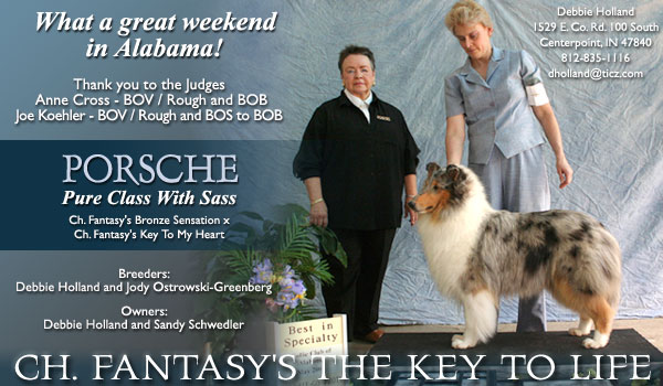 Fantasy/Sassy -- CH Fantasy's The Key To Life