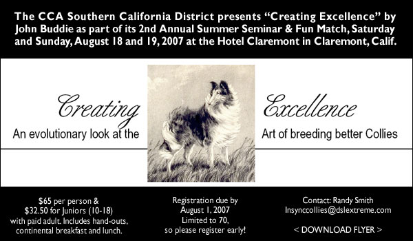 CCA Southern California District 2nd Annual Summer Seminar & Fun Match -- Aug. 18 & 19