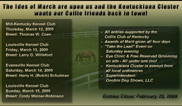 Collie Club of Kentucky -- Kentuckiana Cluster/ March 2009