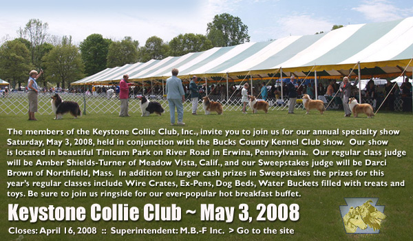 Keystone Collie Club -- May 3, 2008