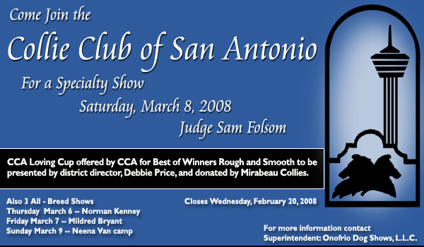 Collie Club of San Antonio -- March 8, 2008