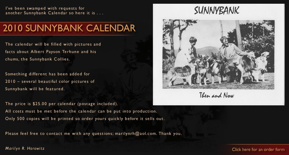 Marilyn Horowitz -- 2010 Sunnybank Calendar 