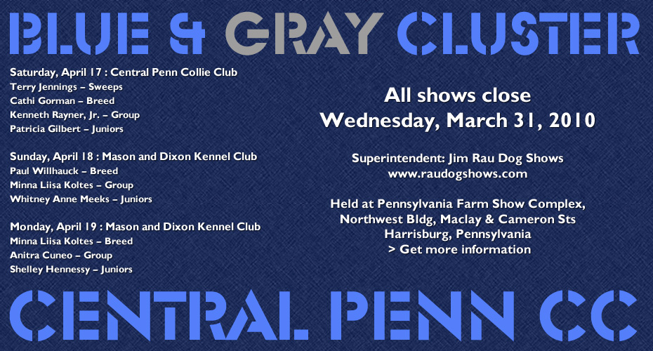 Central Penn Collie Club -- April 17, 2010