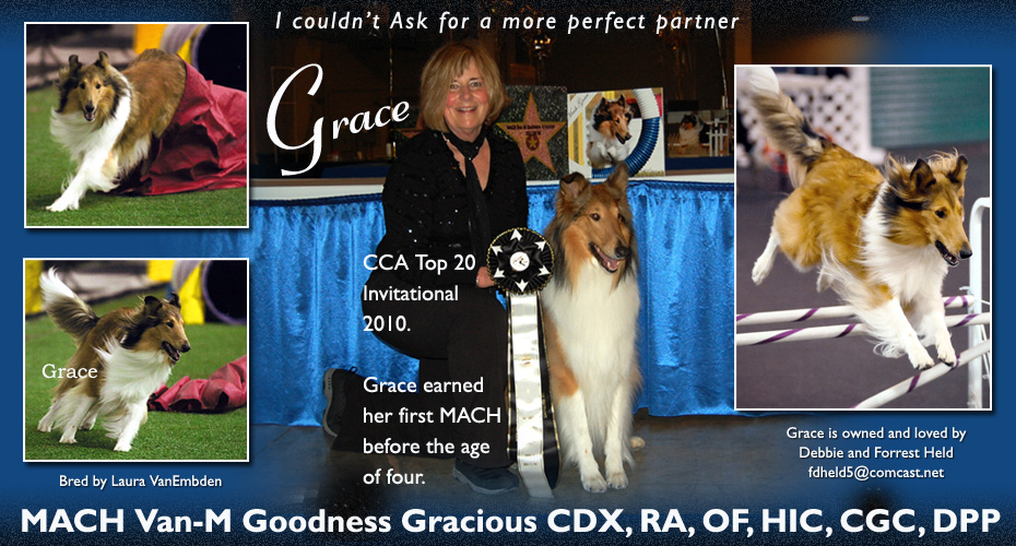 Debbie and Forrest Held -- MACH Van-M Goodness Gracious CDX, RA, NF, HIC, GCG, DPP