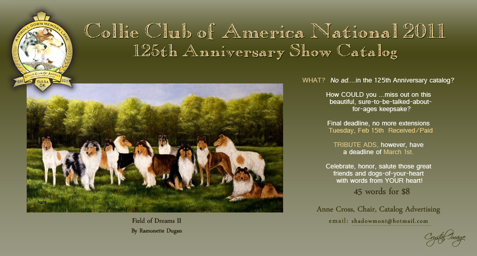 Collie Club of America 2011 National Specialty -- 125th Anniversary Show Catalog