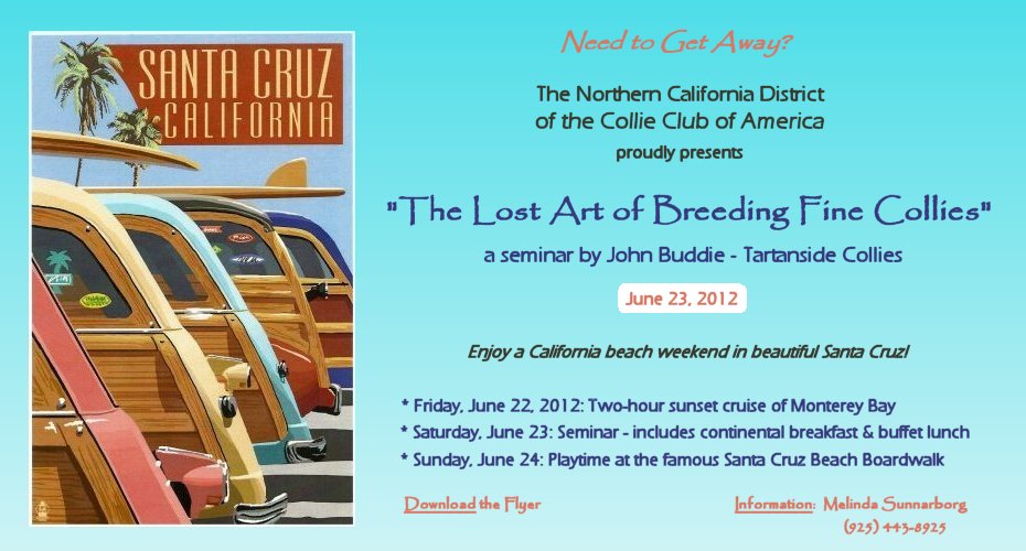 The Northern California District Of The Collie Club Of America -- The Lost Art of Breeding Fine Collies , a seminar by John Buddie, Tartanside Collies