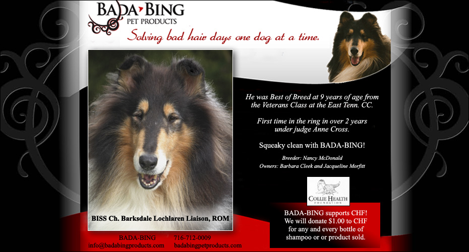 Ba Da Bing Pet Products -- CH Barksdale Lochlaren Liaison, ROM