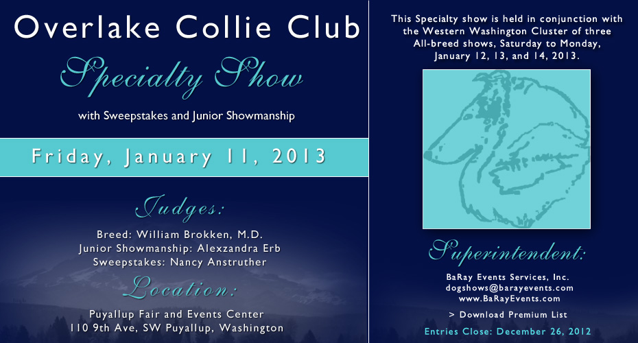 Overlake Collie Club -- 2013 Specialty Show