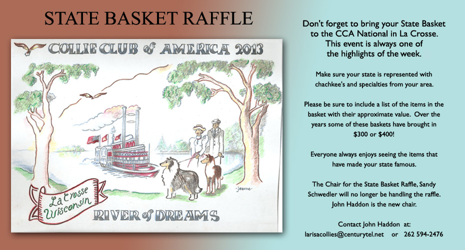 Collie Club of America -- 2013 CCA State Basket Raffle