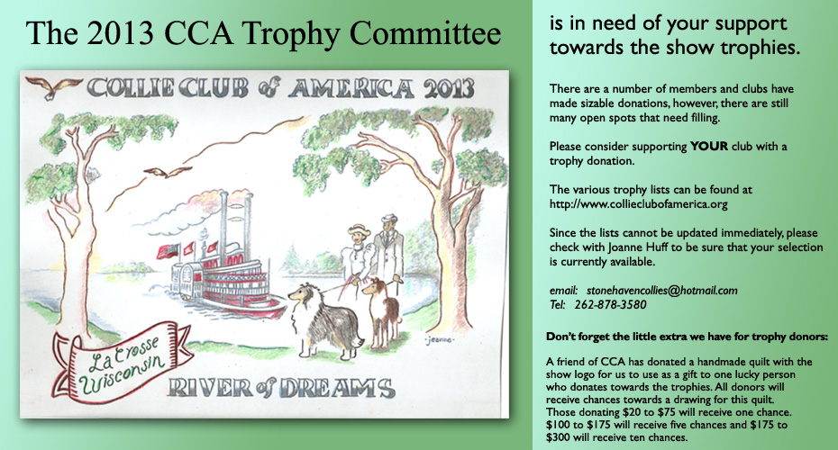 Collie Club of America -- 2013 CCA Trophy Committee