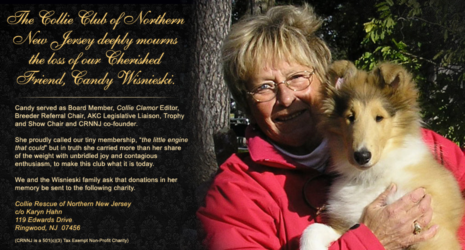 Collie Club Of Northern New Jersey -- In Loving Memory of Candy Wisnieski