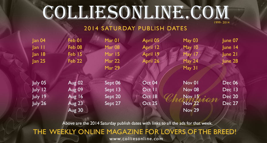 www.colliesonline.com -- The weekly Online Magazine For Lovers Of The Breed