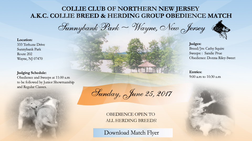 Collie Club of Northern New Jersey -- 2017 AKC Collie Breed and Herding Group Obedience Match