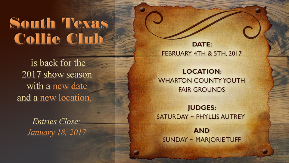 South Texas Collie Club -- 2017 Specialty Show