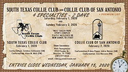 South Texas Collie Club / Collie Club Of San Antonio -- 2020 Specialty Shows