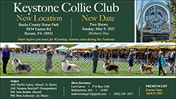 Keystone Collie Club -- 2021 Specialty Shows