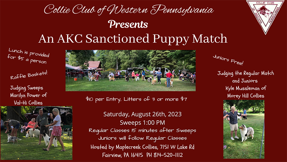 Collie Club of Western Pennsylvania -- 2023 Specialty Match
