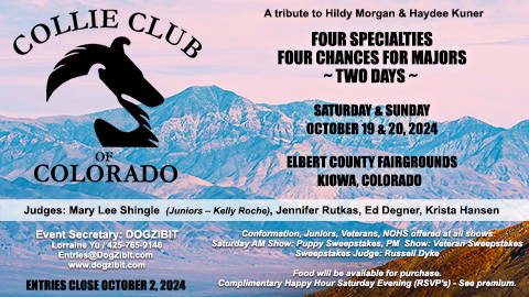 Collie Club of Colorado -- 2024 Specialty Shows