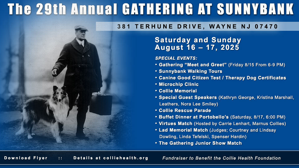 Collie Health Foundation -- The 29th Annual Gathering at Sunnybank