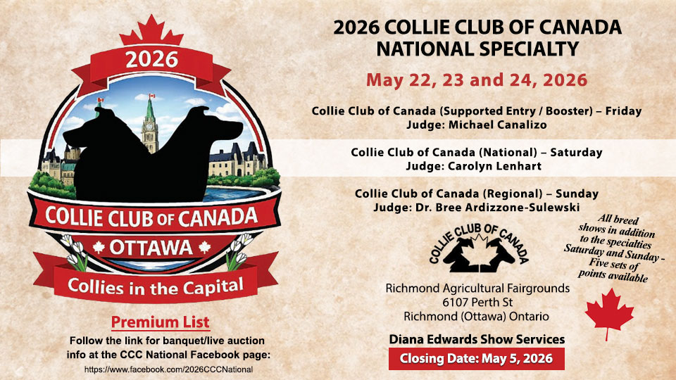 Collie Club Of Canada -- 2026 CCC National Specialty