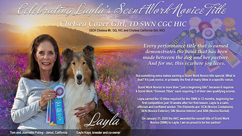 Tom and Jeannette Poling -- Chelsea Cover Girl TD SWN CGC HIC